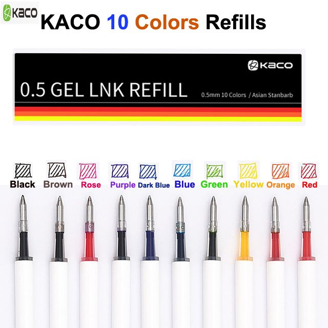 10 tintas coloridas KACO