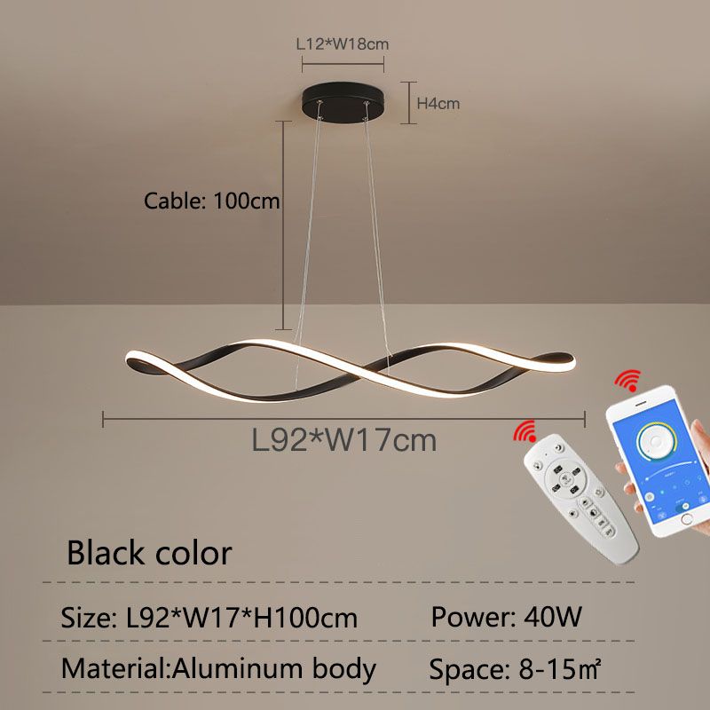 Black Length 92cm China Dimmable RC No