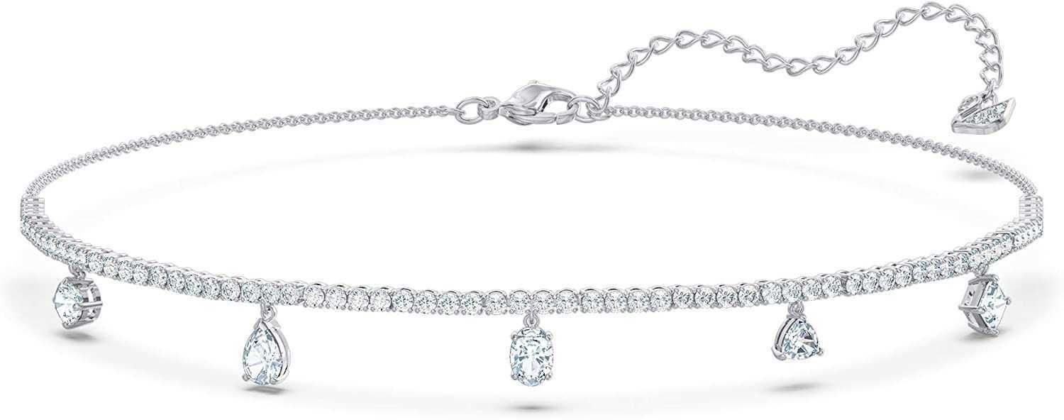 Choker-Halskette - Rhodium-Ton