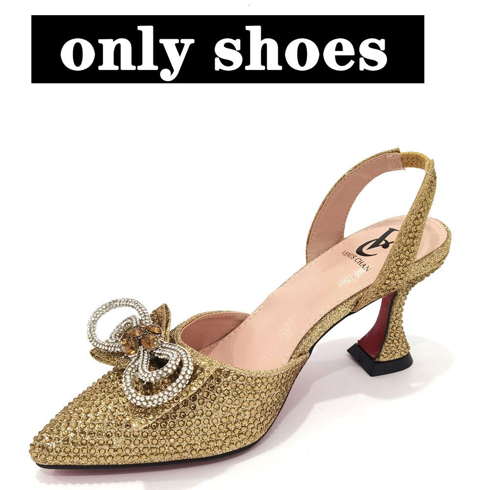 only shoes gold