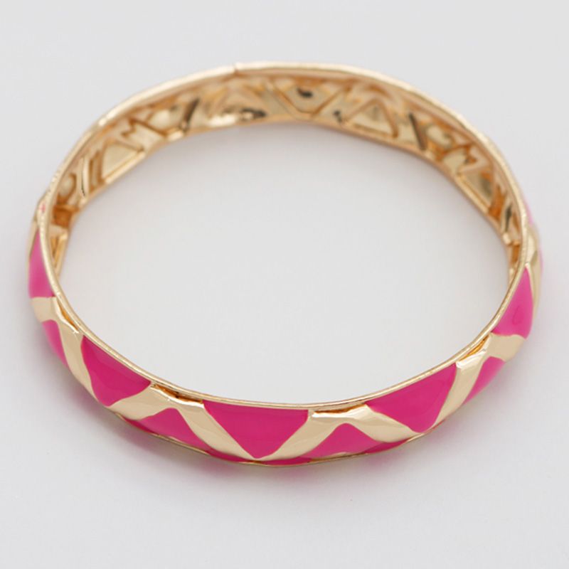 Gold-Fuchsia Bangle