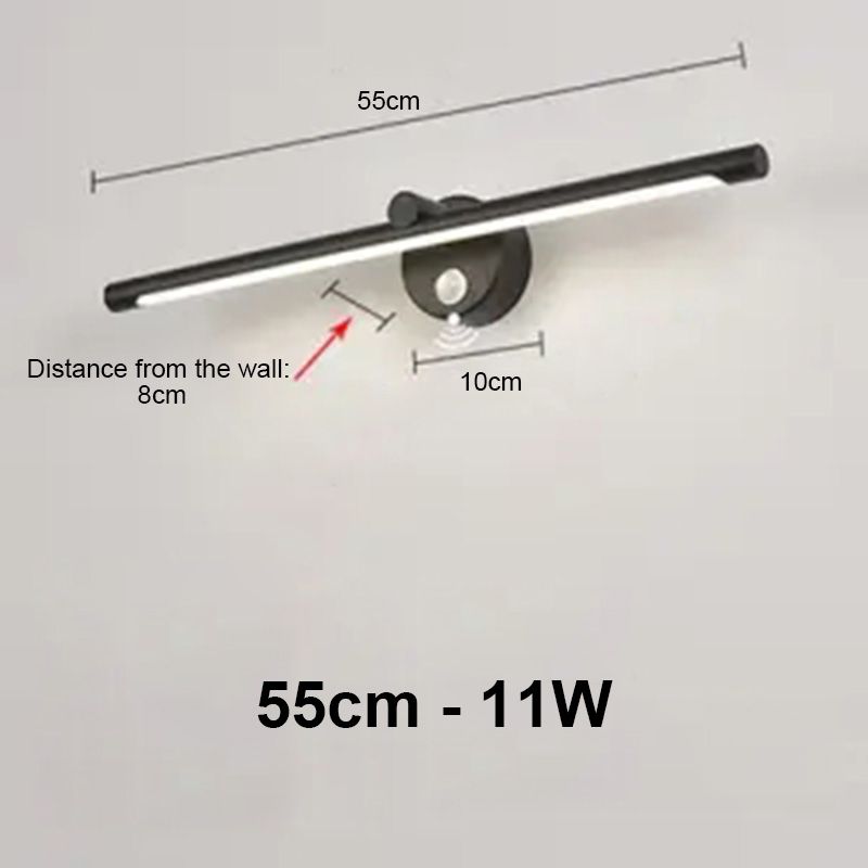 Schwarz 55 cm Sensor Warmweiß