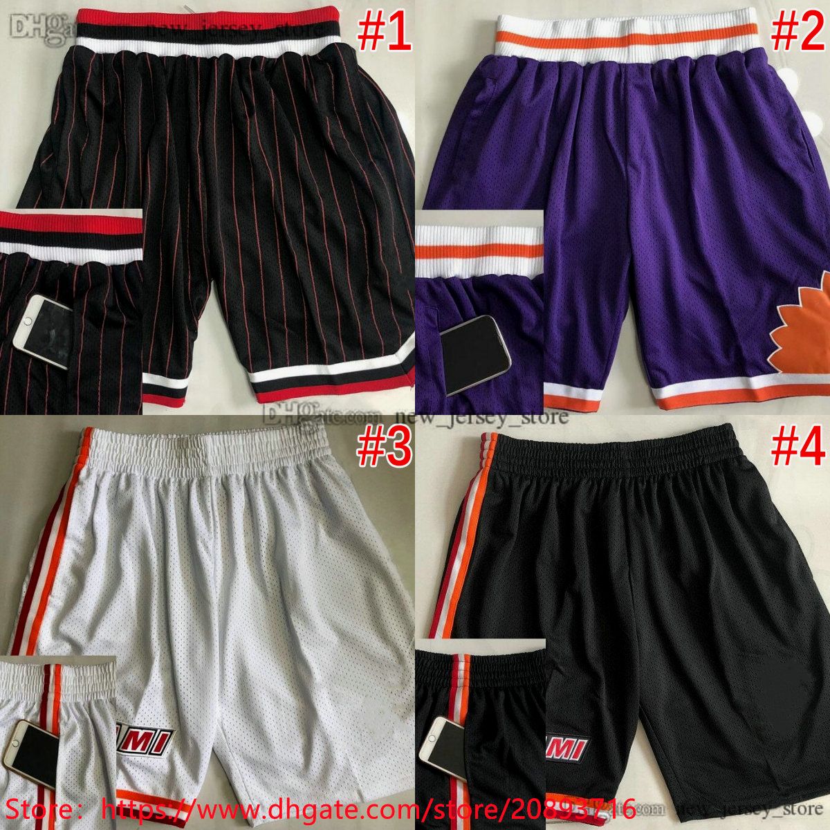 Authentic Mitchell And Ness Basketball Shorts With Pockets Vintage Real