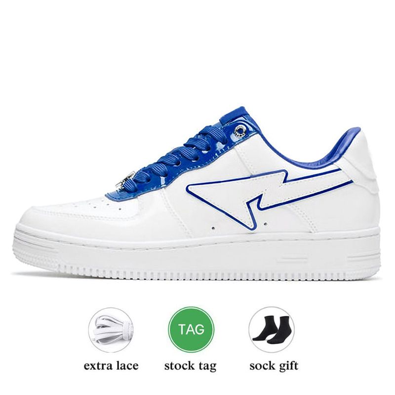 A11 Patent Leather White Blue 36-45