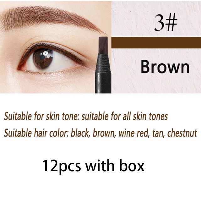 12pcs brown