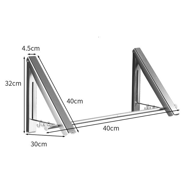 2pcs silve 40 cm Stange