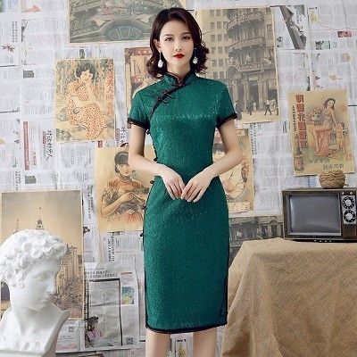 Qipao Dentelle Verte M