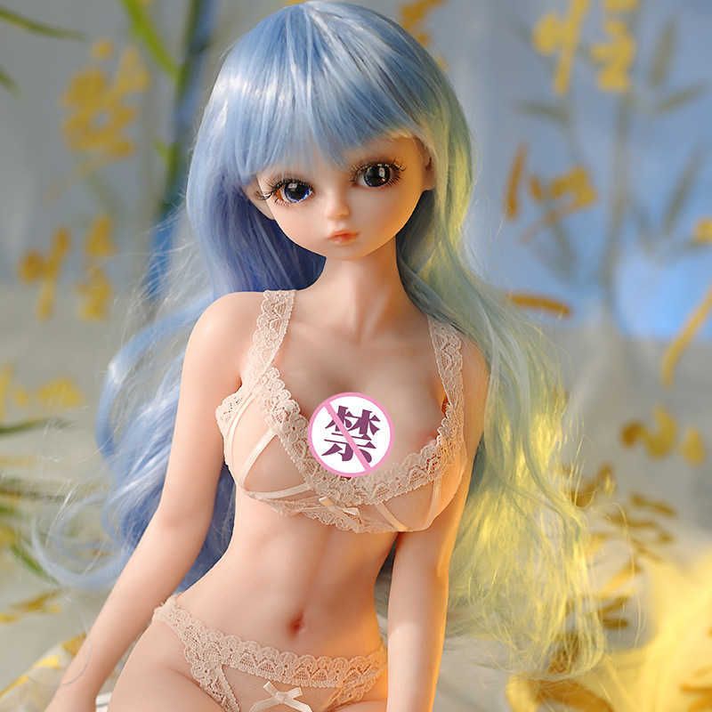 62cm All Silicone Doll -3kg - Blue Hair