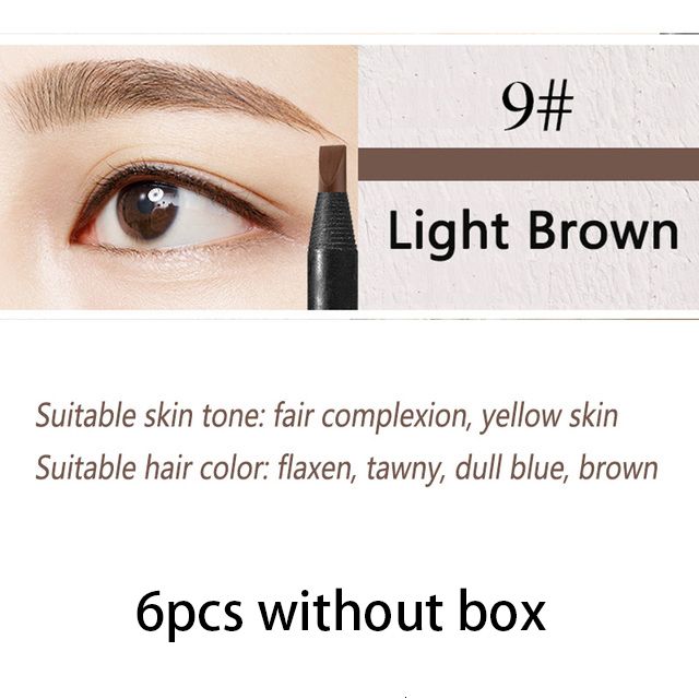 6pcs light brown