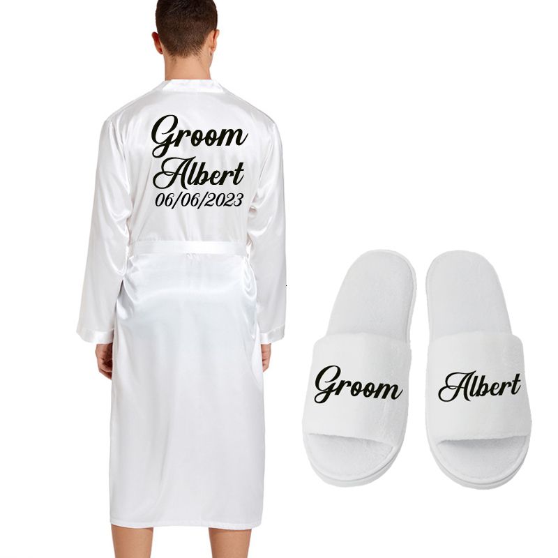 White Robe Slipper-XL