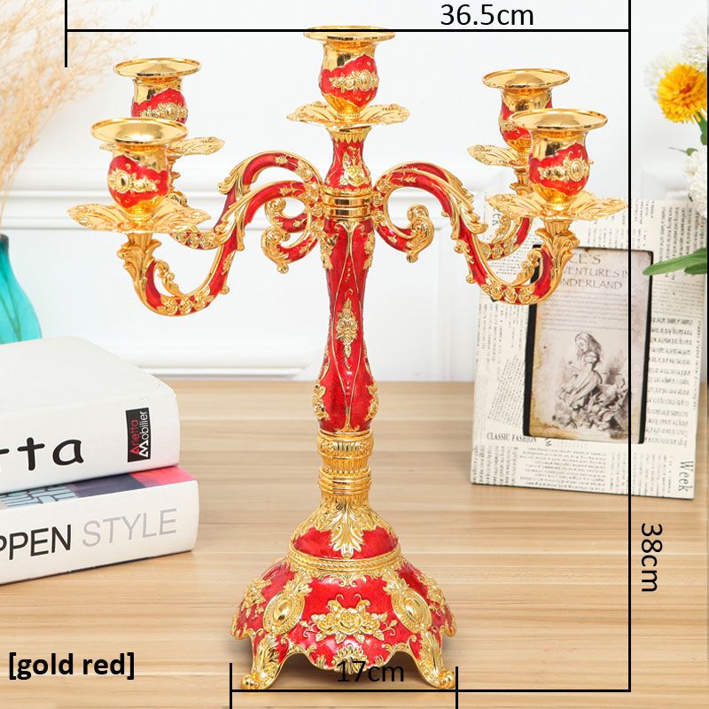 China vermelho de ouro 36.5x36.5x38cmh 1pc