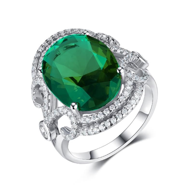 Chine plaqué rhodium vert