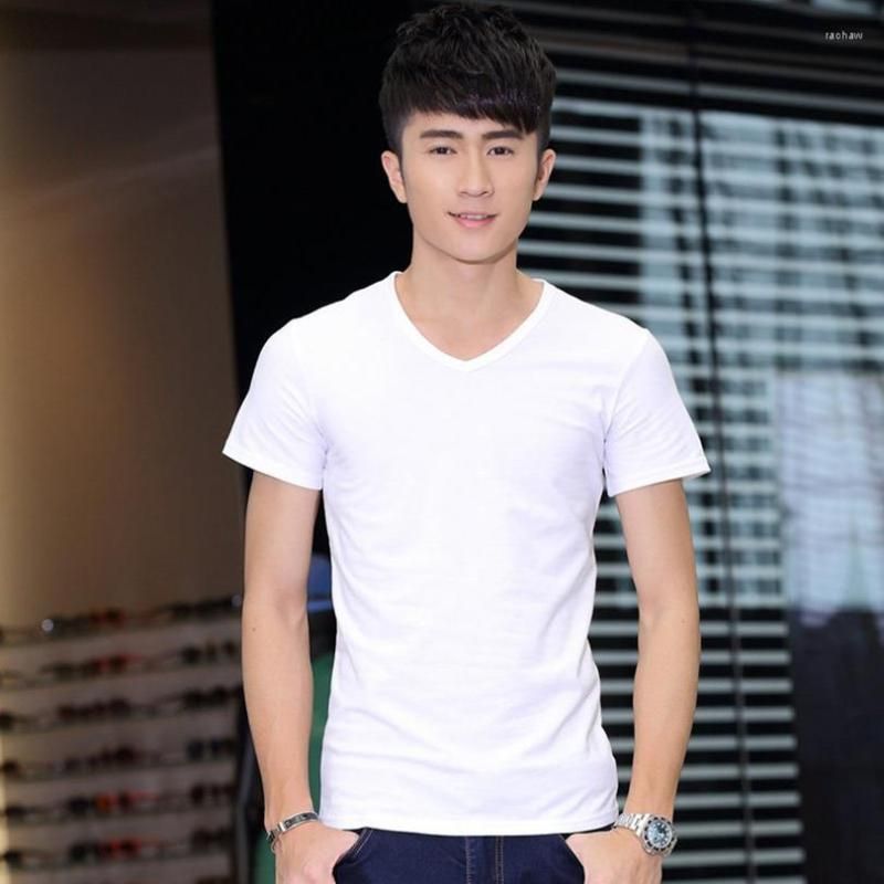 V Neck White