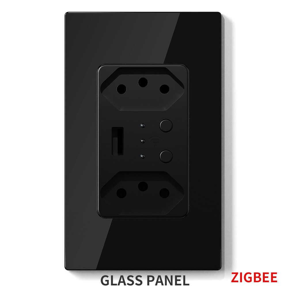 Panel de cristal negro