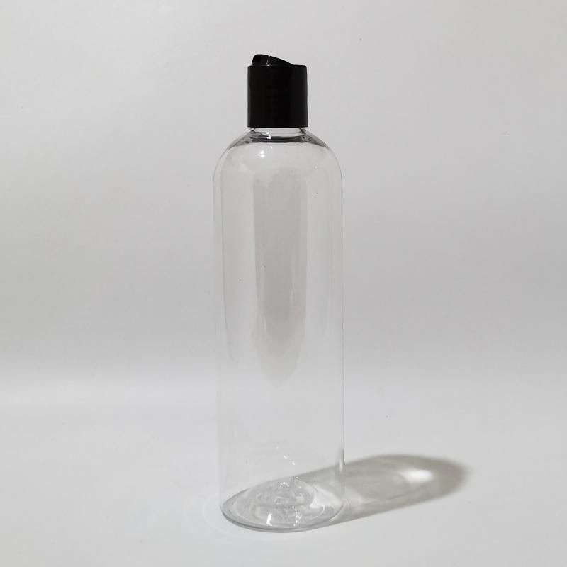 400ml clear bottle black plastic