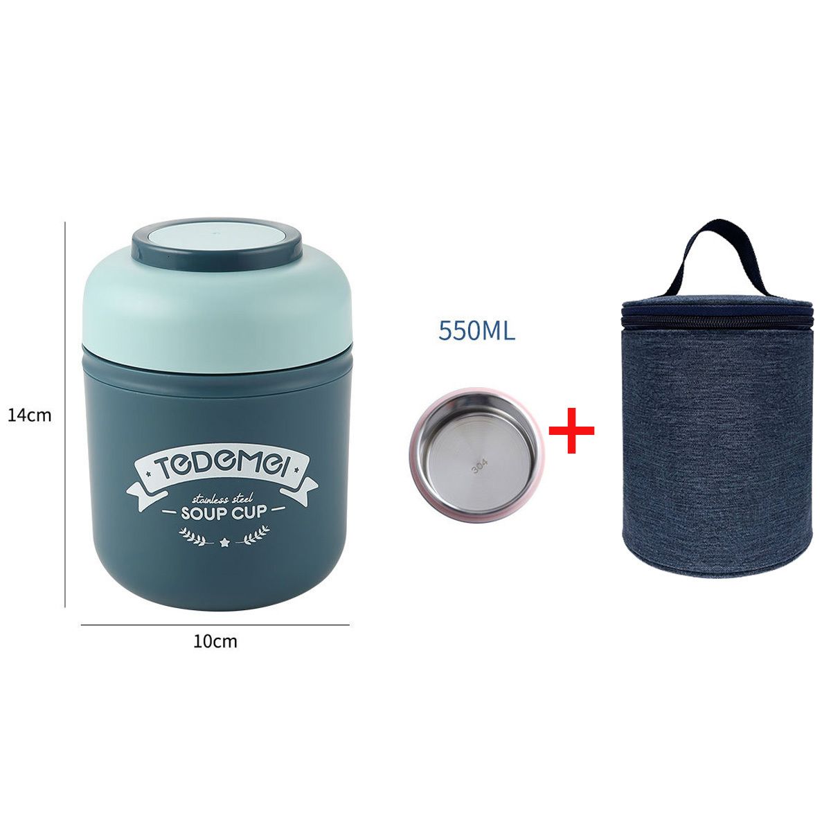 Blue 550ml with Bags