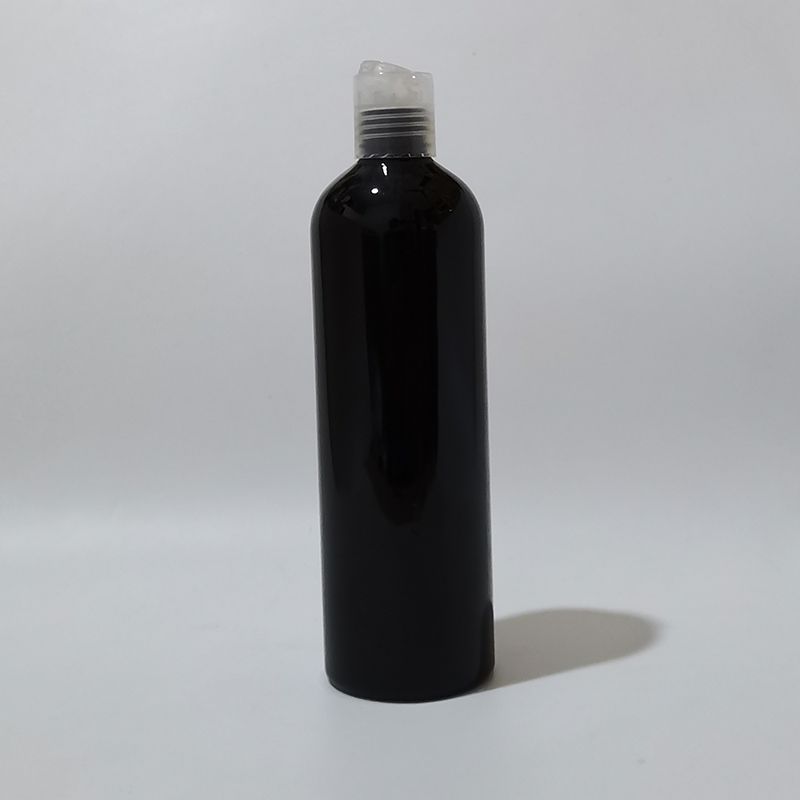 400ml black bottle clear plastic