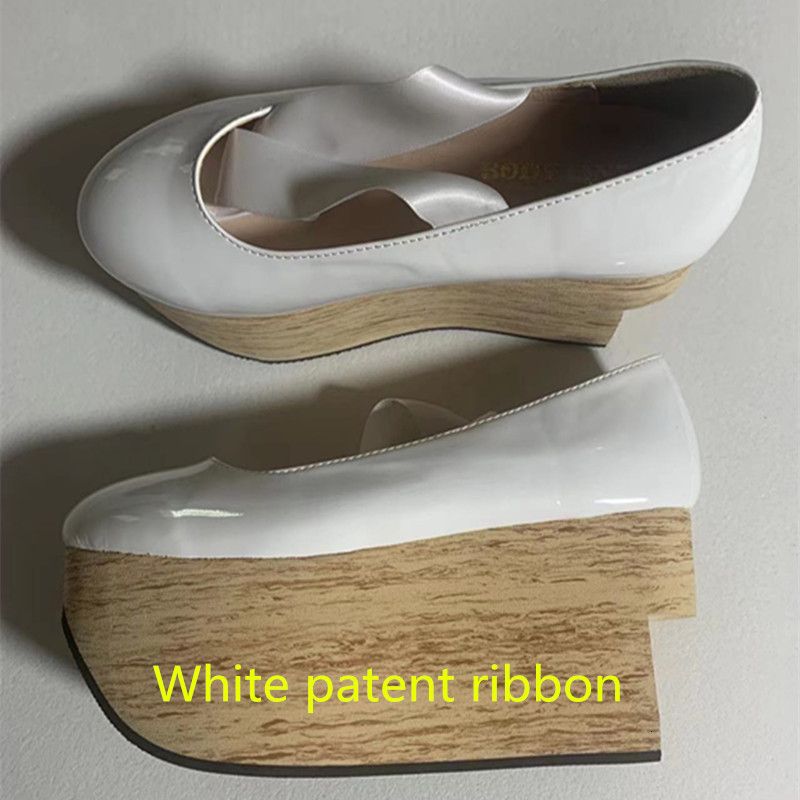 white patent ribbon