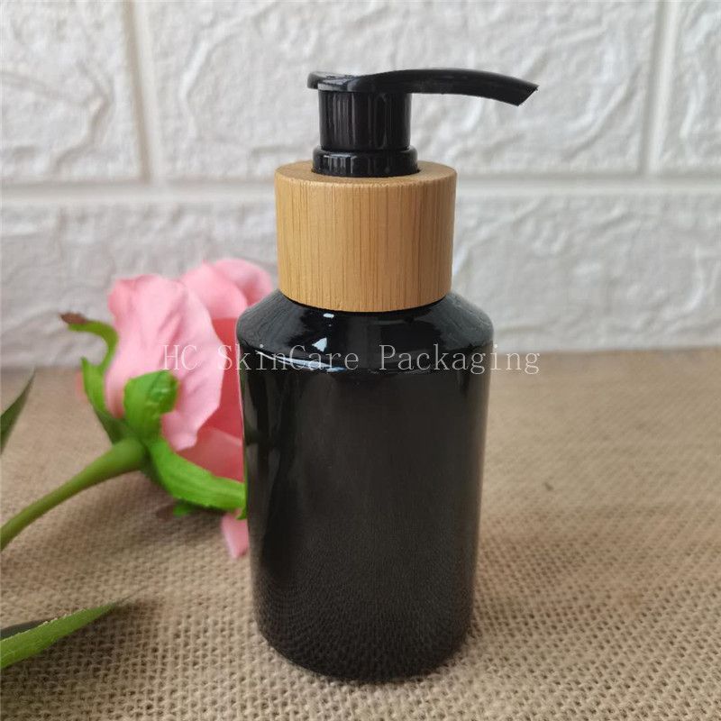 60ml black Glass and bamboo