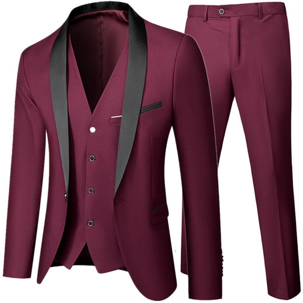 3 datorer Set Wine Red