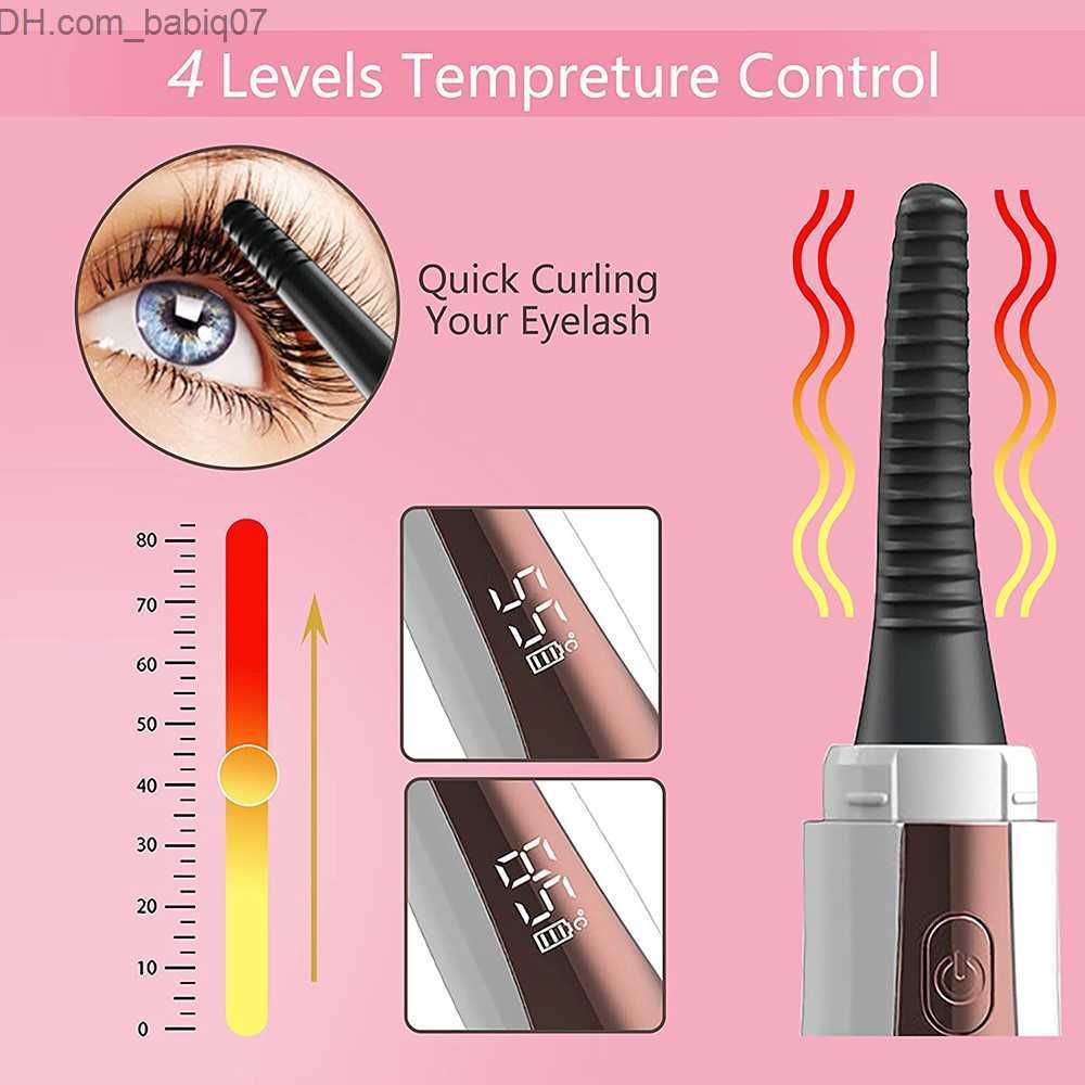 USB Rechargeable Electric Eyelash Curler Heated Makeup Long Lasting Natural  Eye Lashes Curling Auto Heating Beauty Tools - China Make up and Beauty  Products price