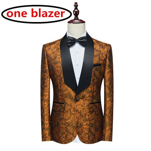 orange gul blazer