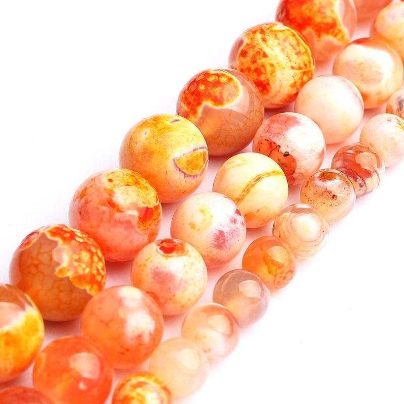 Perles oranges 4mm 91pcs