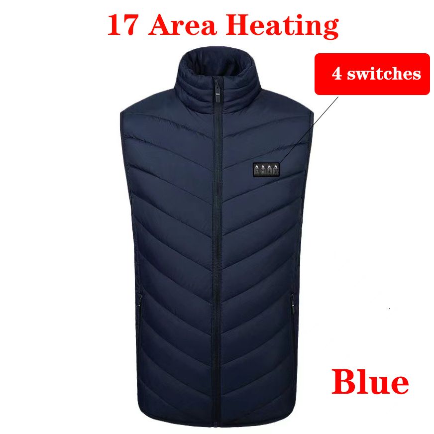 Blue 17 Pcs Heated-Asian Size s