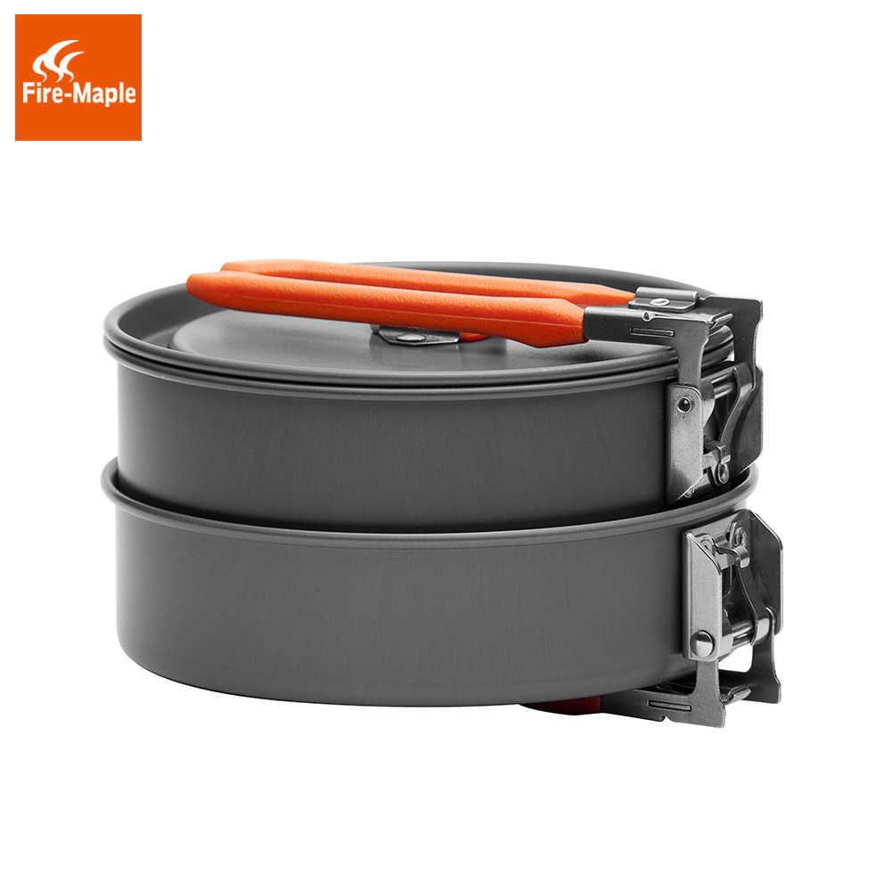 Fire Maple Feast 1 Outdoor Camping Hiking Cookware Backpacking Cooking  Picnic Pot Pan Set Foldable Handle 1 2 Persons FMC F1 L230621 From  Catherine08, $32.87