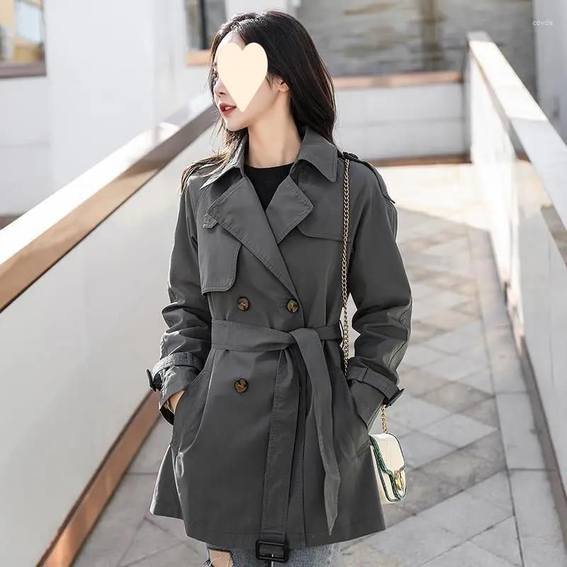 Grey trench coat