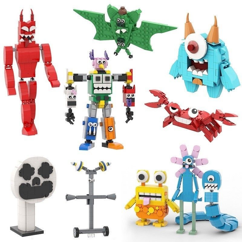 Banban Building Blocks Set,Garden Monster Character Action Figure