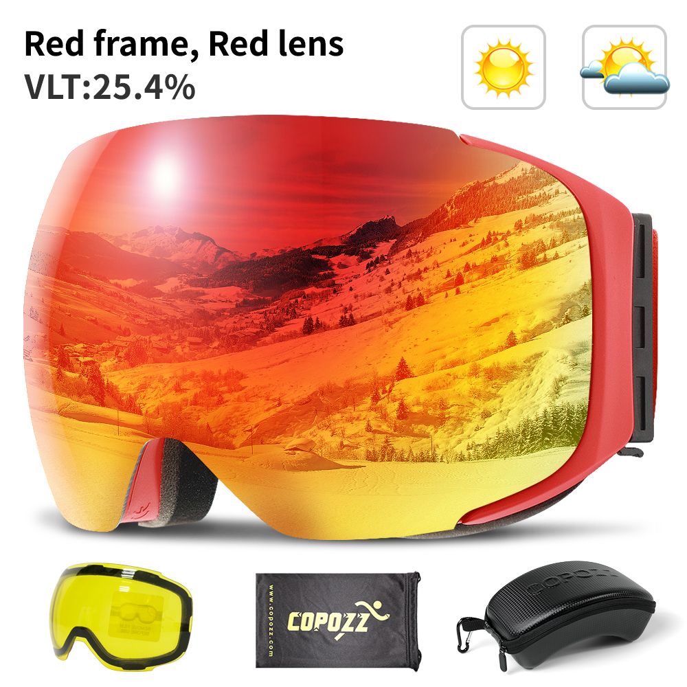 red goggles set