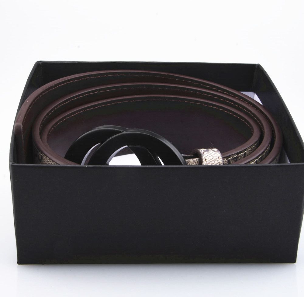 ceinture marron + noir boucle