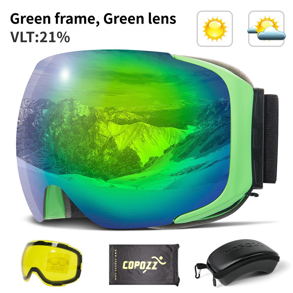 green goggles set