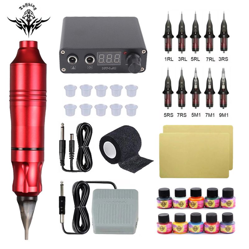 kit de tatouage rouge