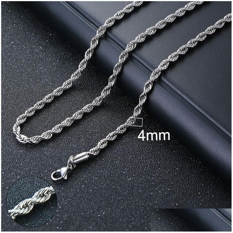 4Mm Silver Rope