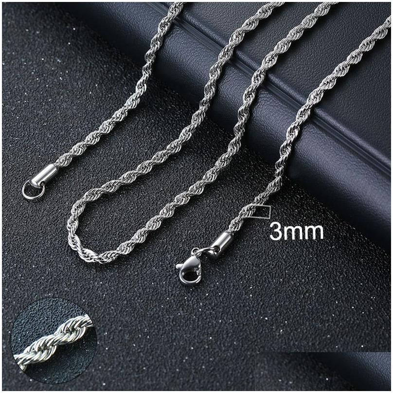 3Mm Silver Rope