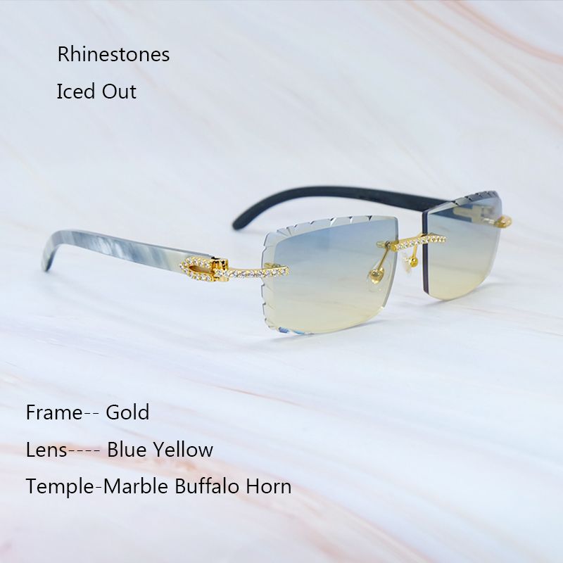 Iced Marble Buffs Ouro Azul Amarelo