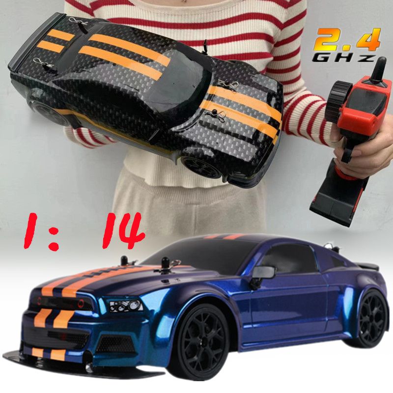 Carro de controle remoto 1:14 escala drift rc carros brinquedos para  crianças, 2