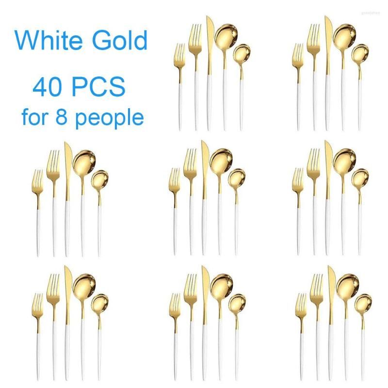 Białe złoto -40pcs