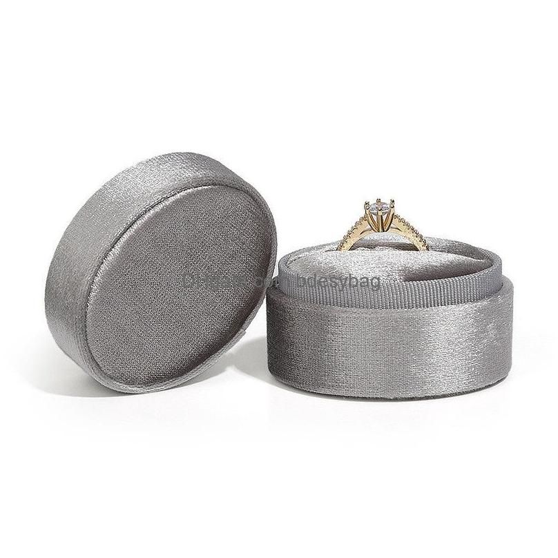 scatola ad anello singolo grigio argento