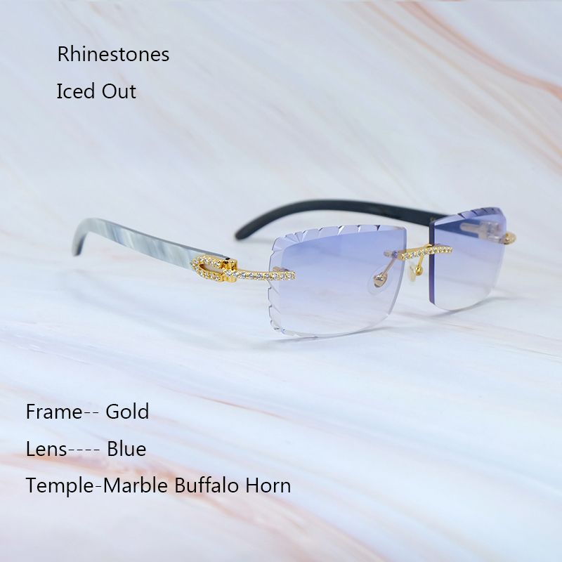 Iced Marble Buffs Ouro Azul