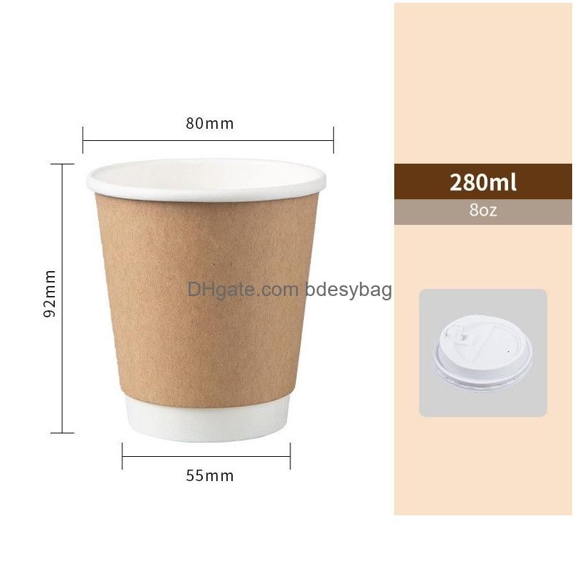 8Oz White Lid