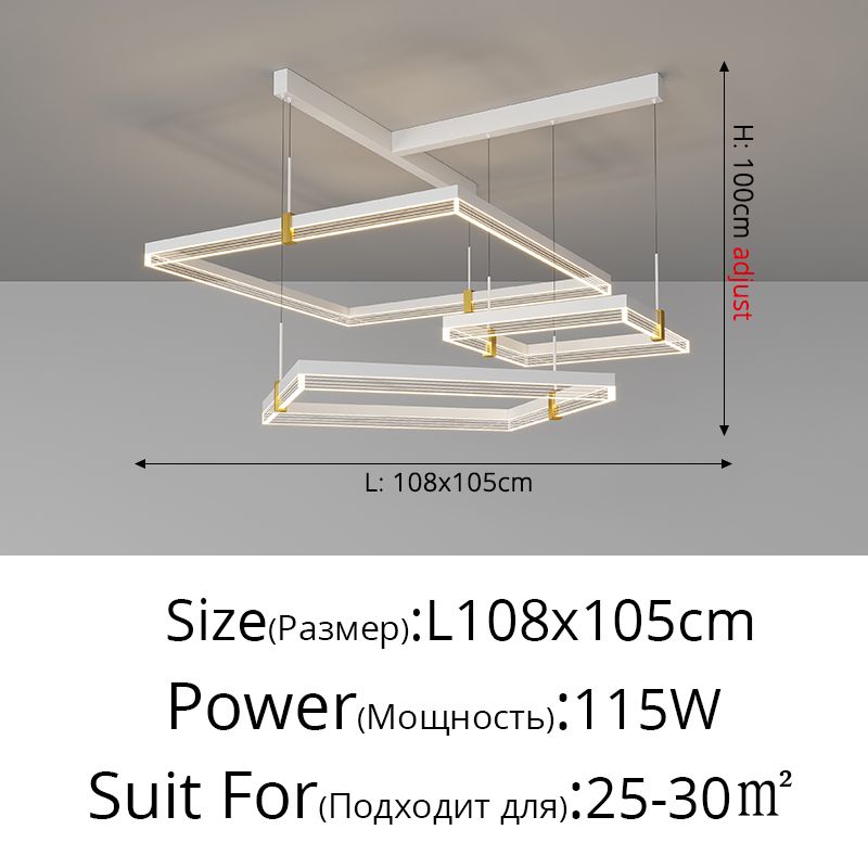 Biały 108 cm fajny biały bez pilota