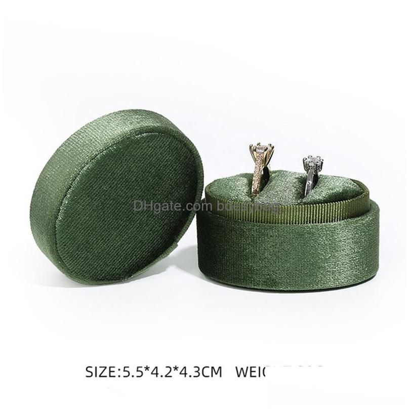 Double Ring Box Grass Green