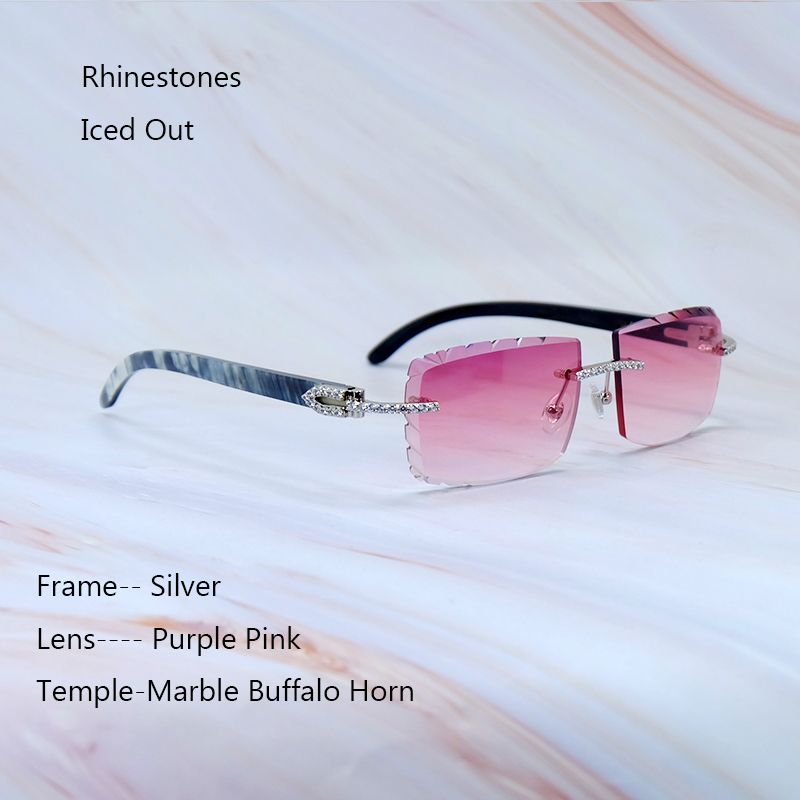 Iced Marble Buffs Prata Roxo Rosa