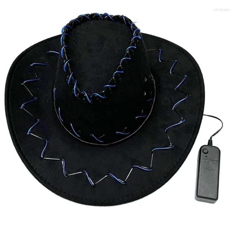 Cappello nero a led