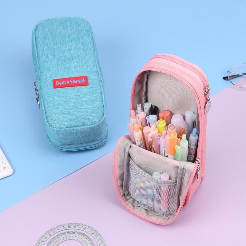 Wholesale Large Capacity Pencil Case Multi Slot Pen Bag Pouch Holder For  Middle High School Office College Girl Adult Simple Storage Pink From  Paronas, $14.78