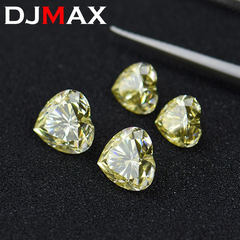 Champagne Hart-1ct-6.5x6.5mm