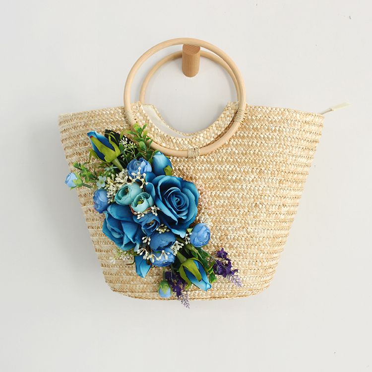 Sac fleur bleue